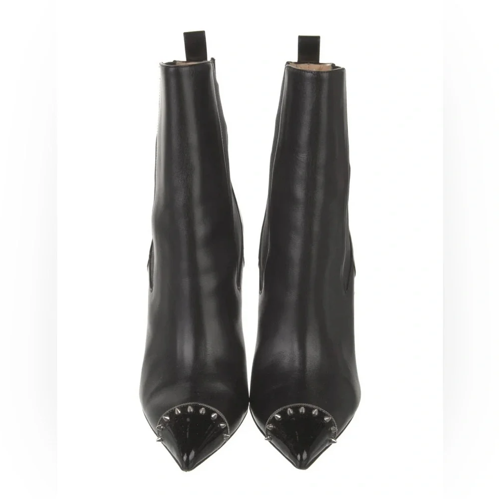 Christian Louboutin Banjo Spike Bootie Black Ankle Boots EU38/US 8 - Picture 3 of 3